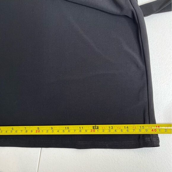 Lane Bryant Black Jumpsuit Sleeveless Wide Leg Belted Button Front Women 14/16 - Picture 13 of 15